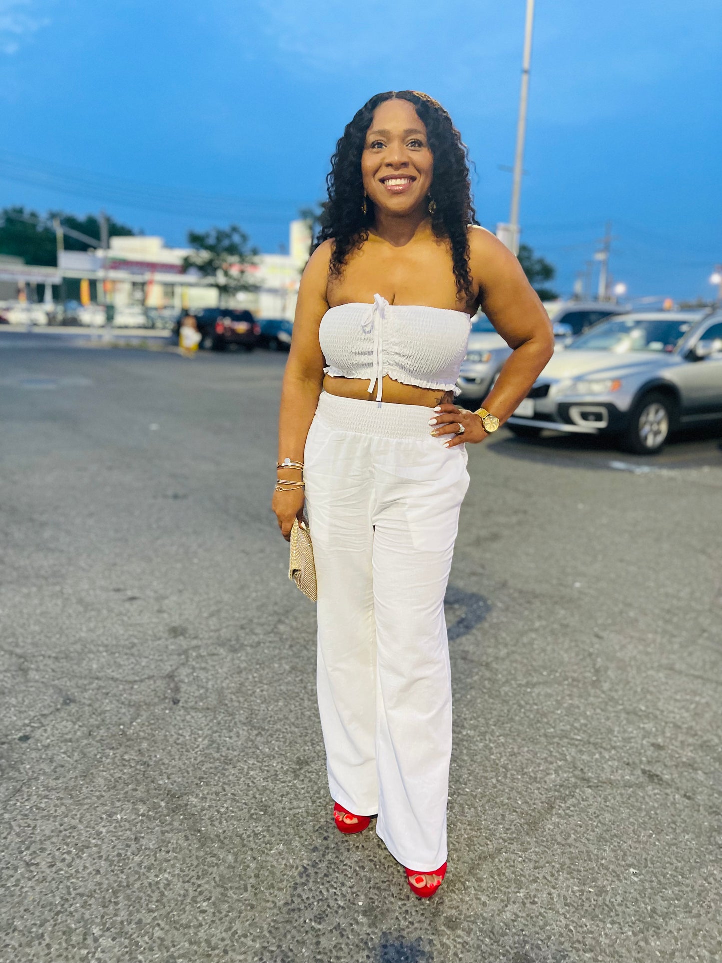 Minerva Off Shoulder Pant Set