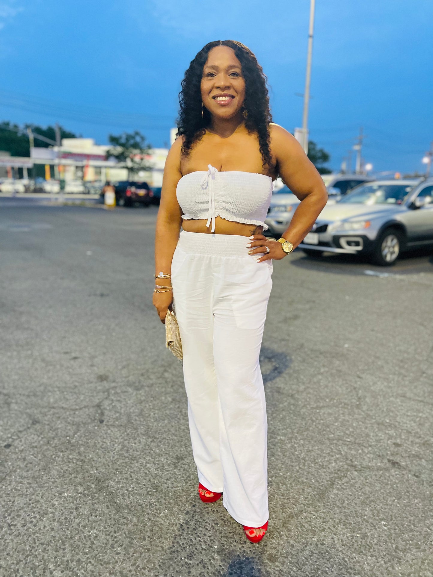 Minerva Off Shoulder Pant Set