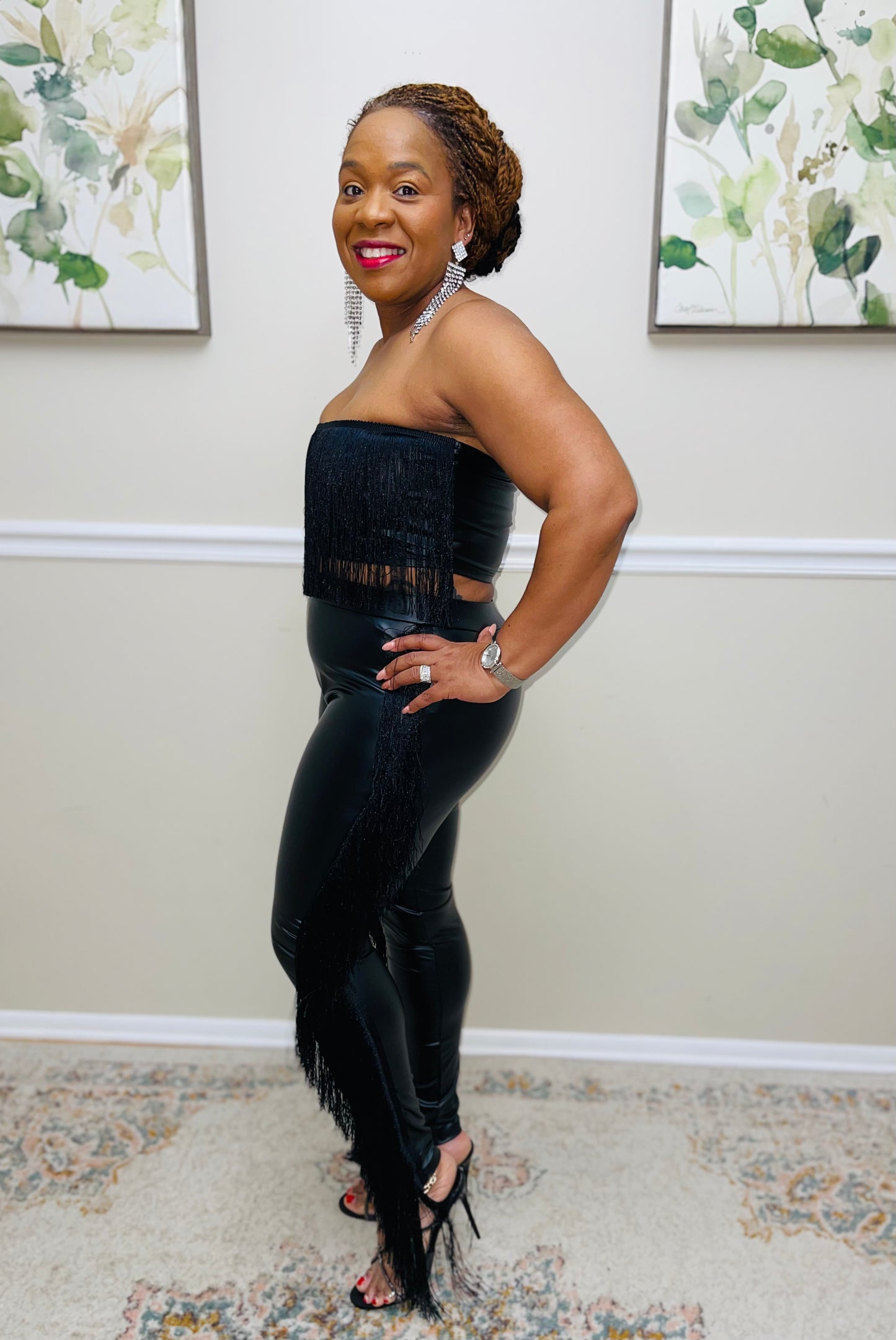 Love Me In Fringes Pant Set