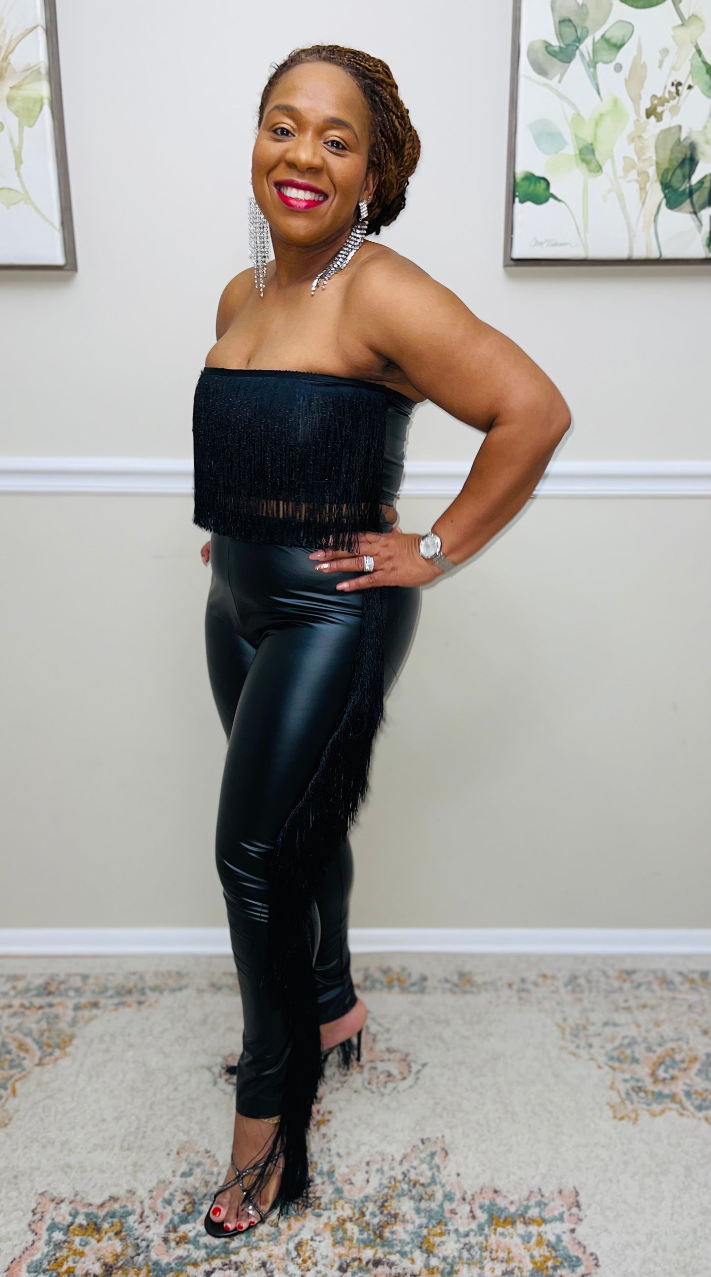 Love Me In Fringes Pant Set
