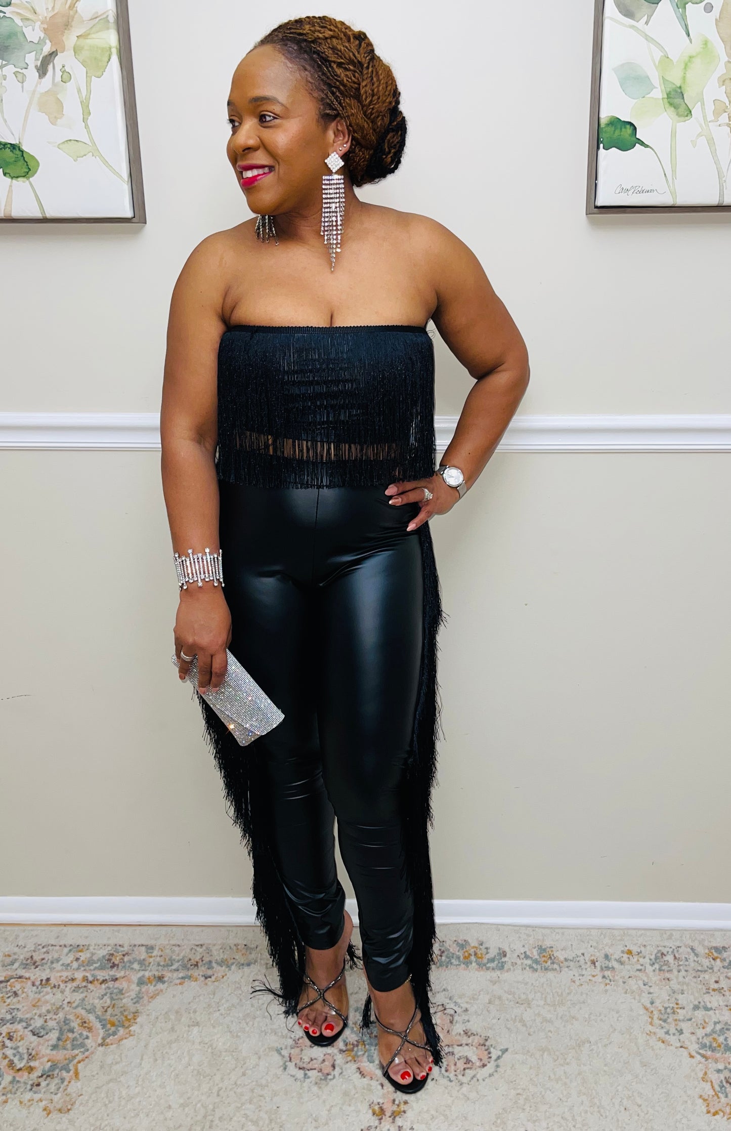 Love Me In Fringes Pant Set