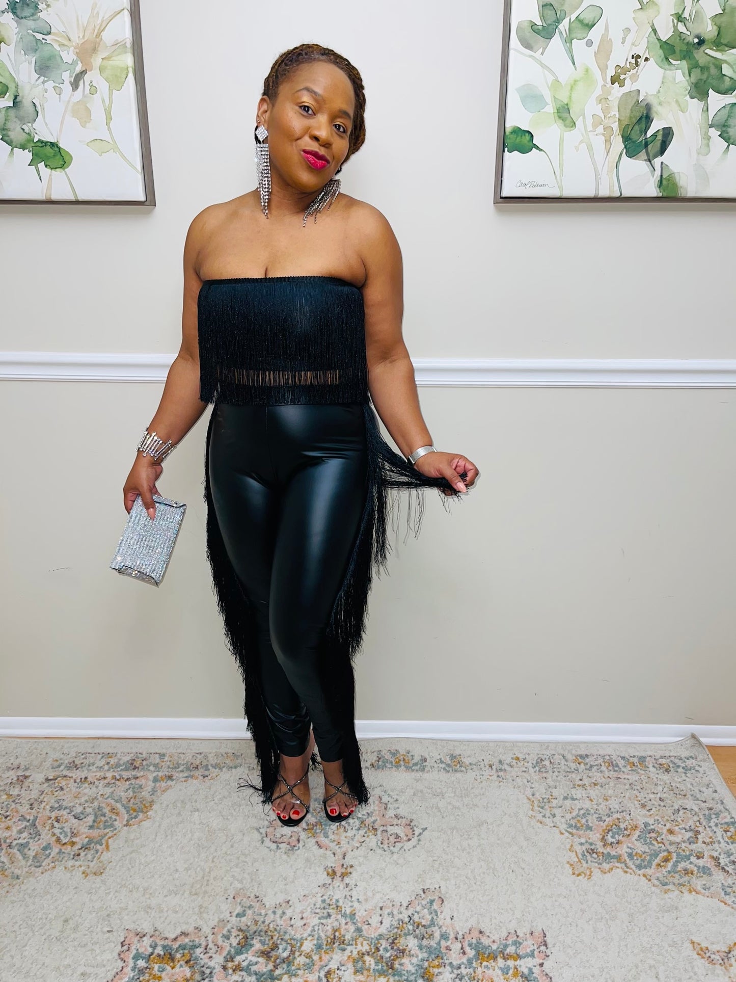 Love Me In Fringes Pant Set