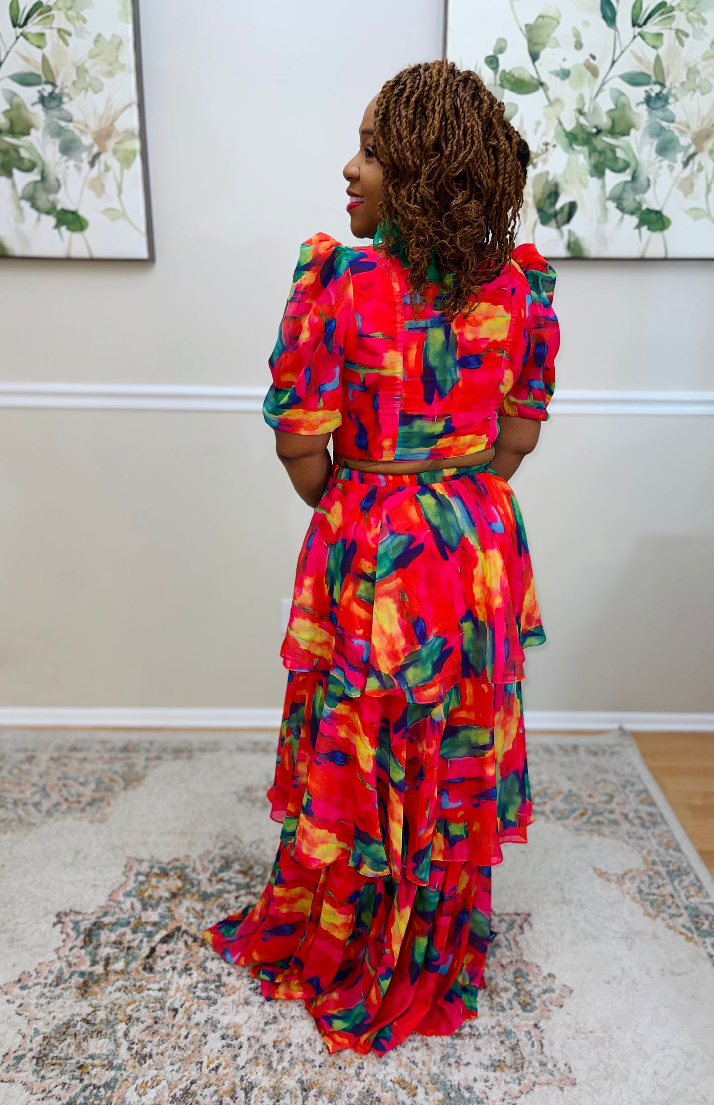 Enchanted Tiered Maxi Skirt Set