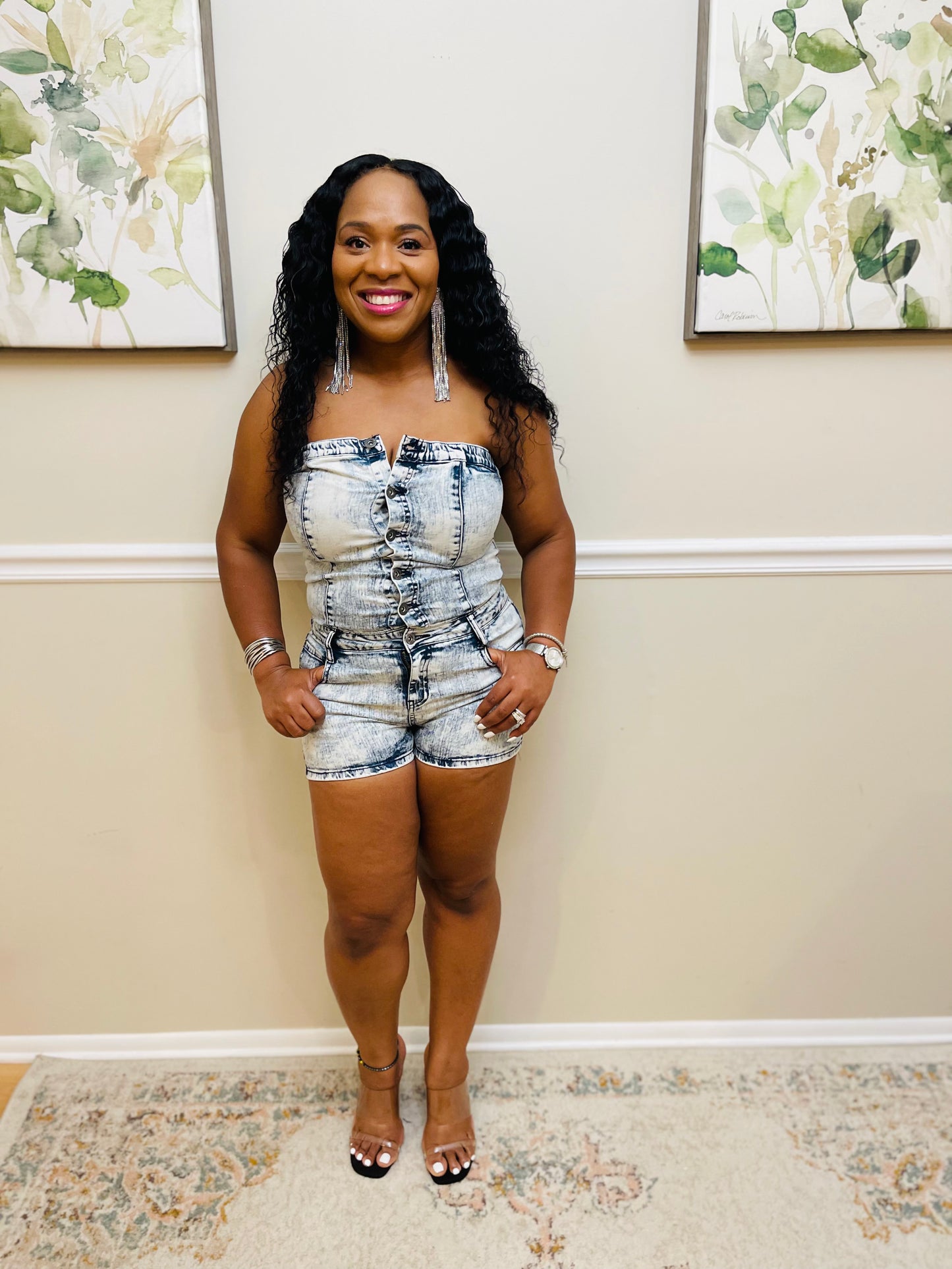 Acid Bliss Off-Shoulder Romper