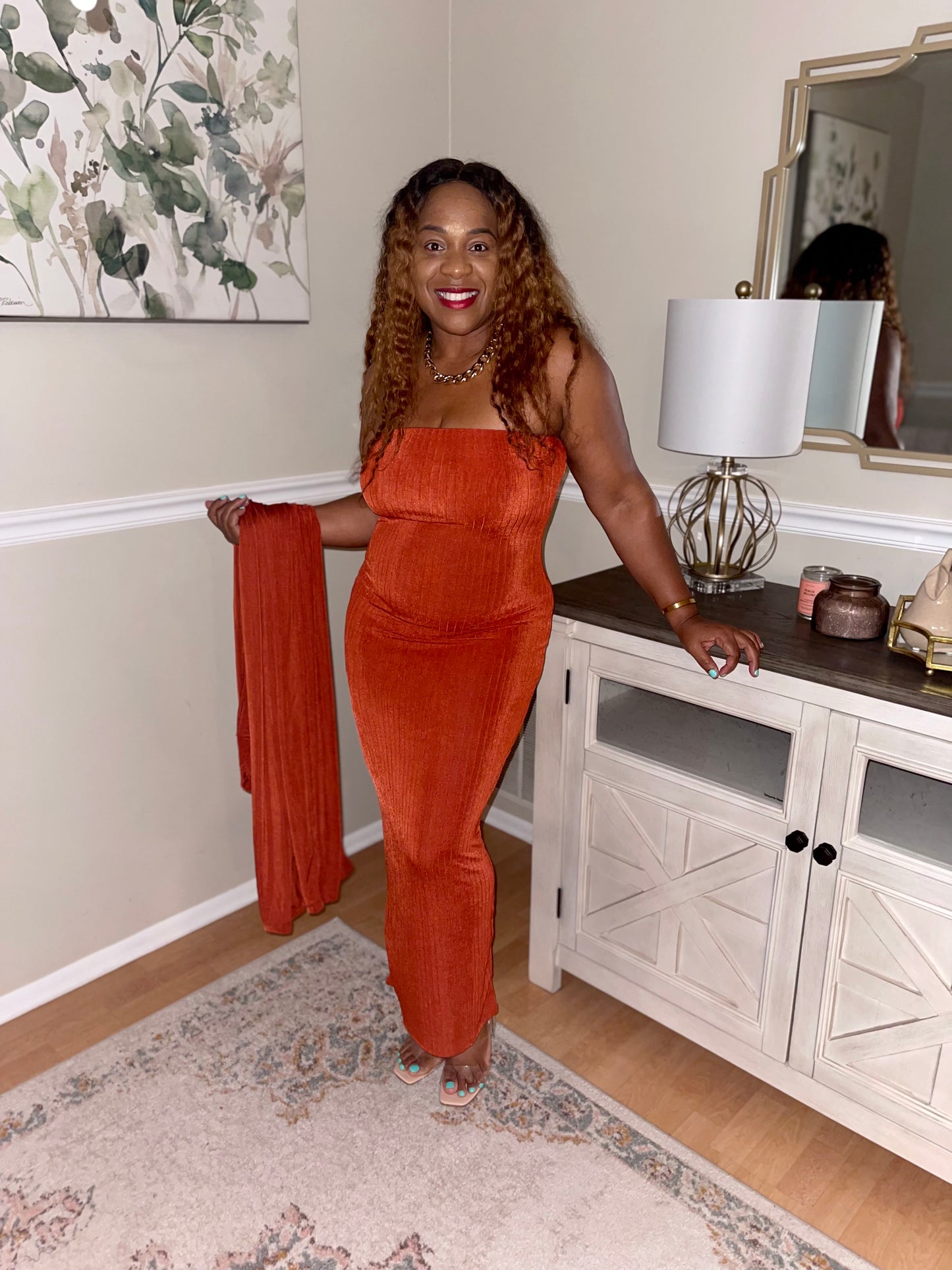 Bae Cardigan Dress Set