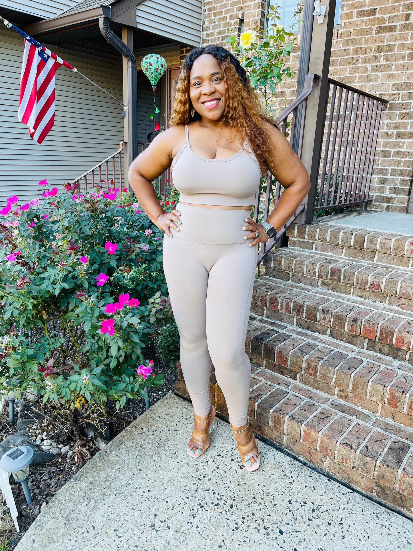 The Activewear Cami Bra Set | Ash Mocha