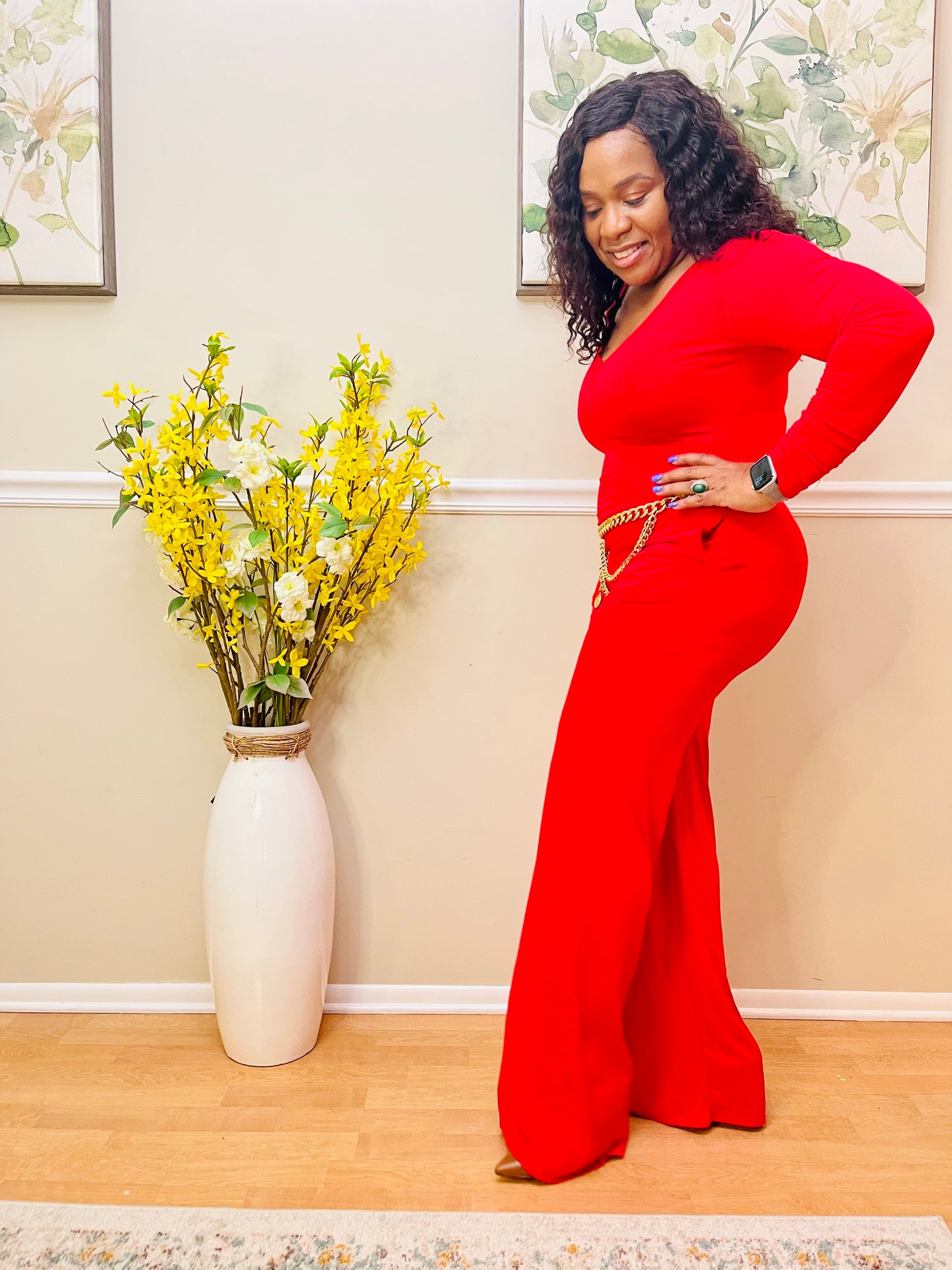 Spice It Up Red Romper