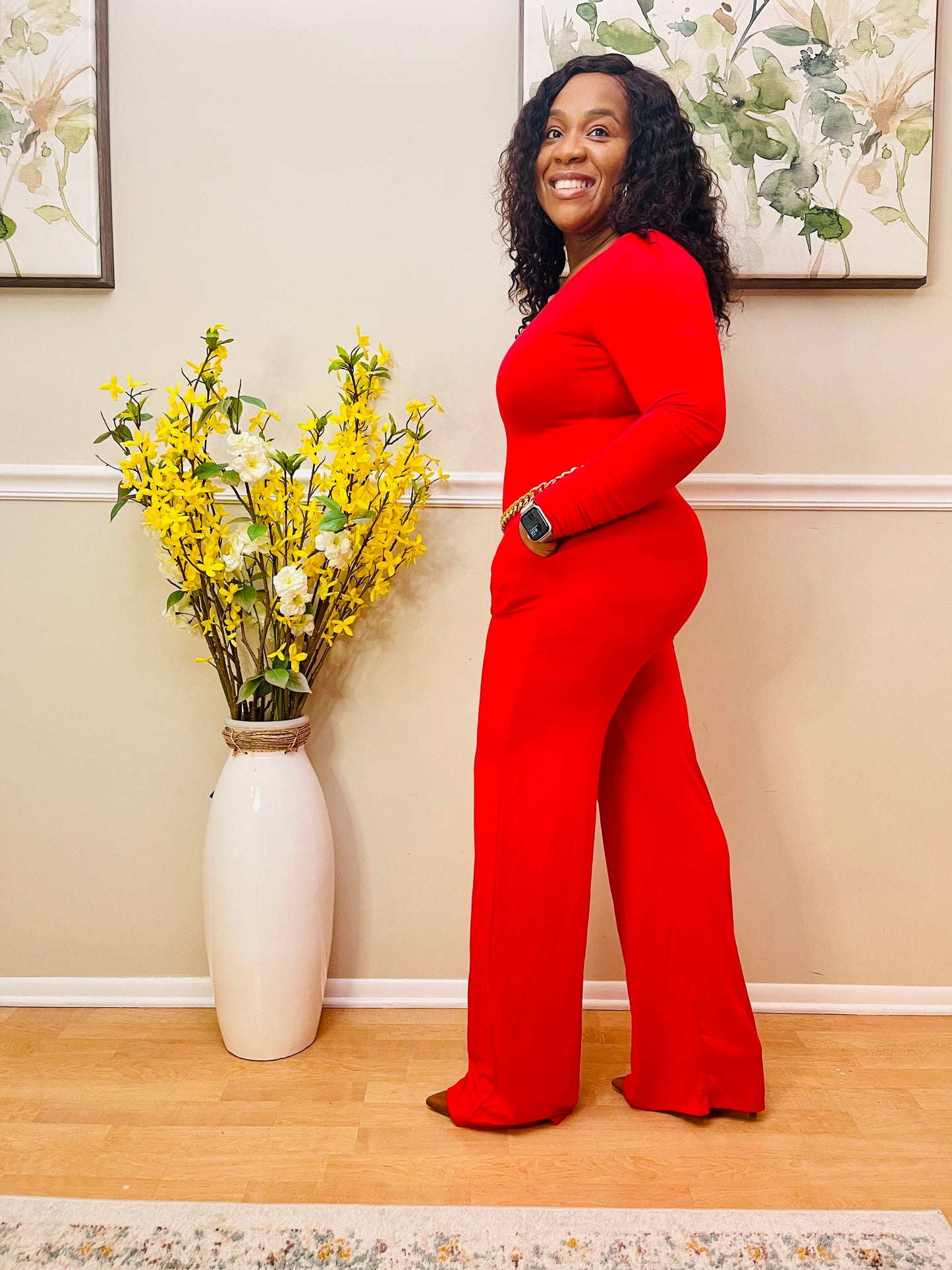 Spice It Up Red Romper
