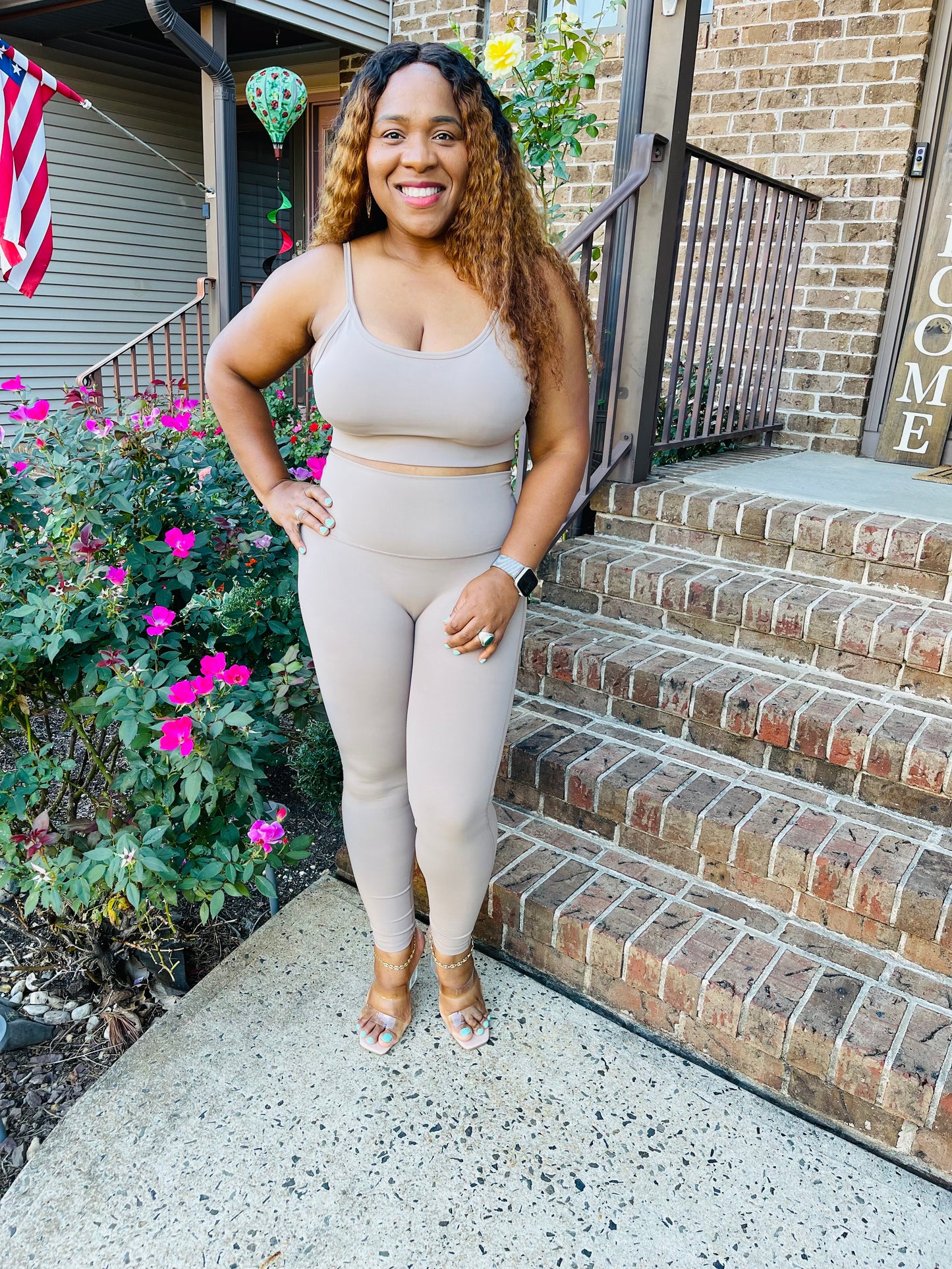 The Activewear Cami Bra Set | Ash Mocha