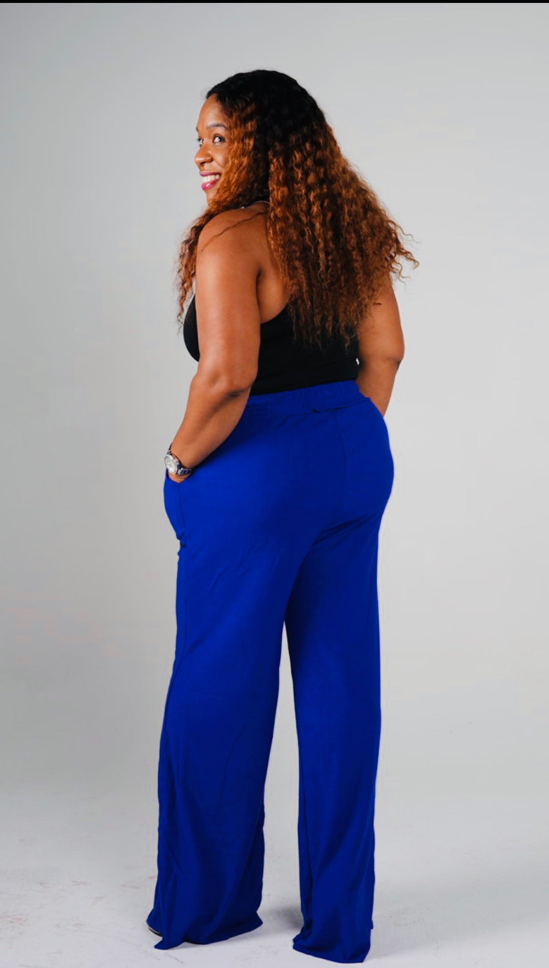 French Terry Reverse Plus Size Pant