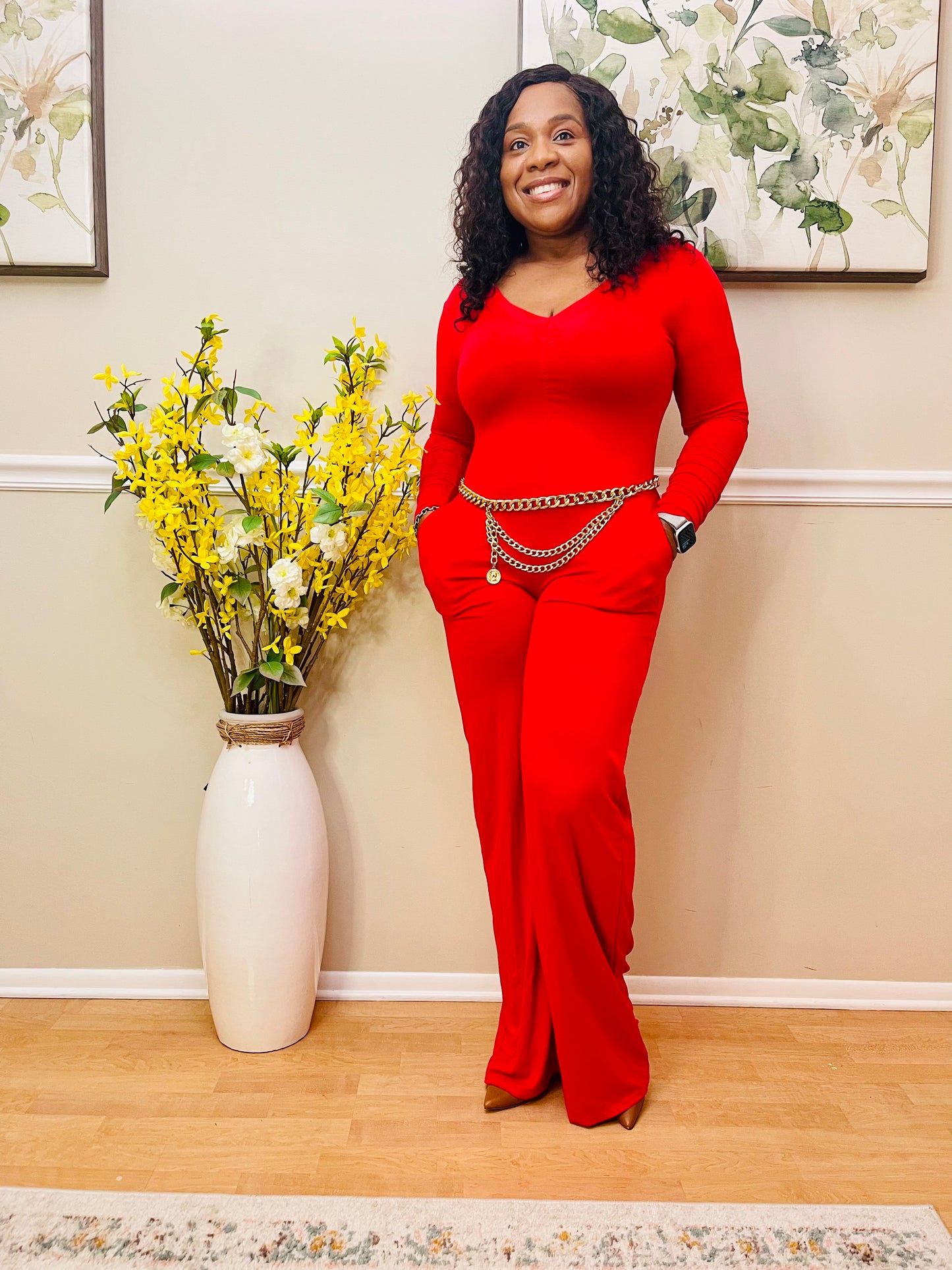 Spice It Up Red Romper