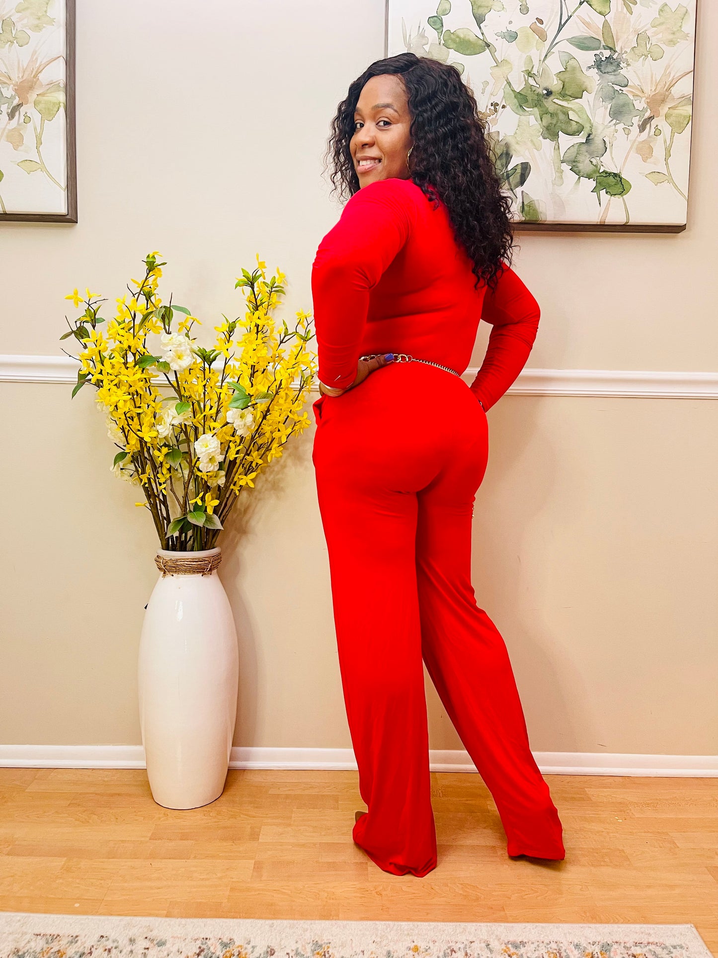 Spice It Up Red Romper
