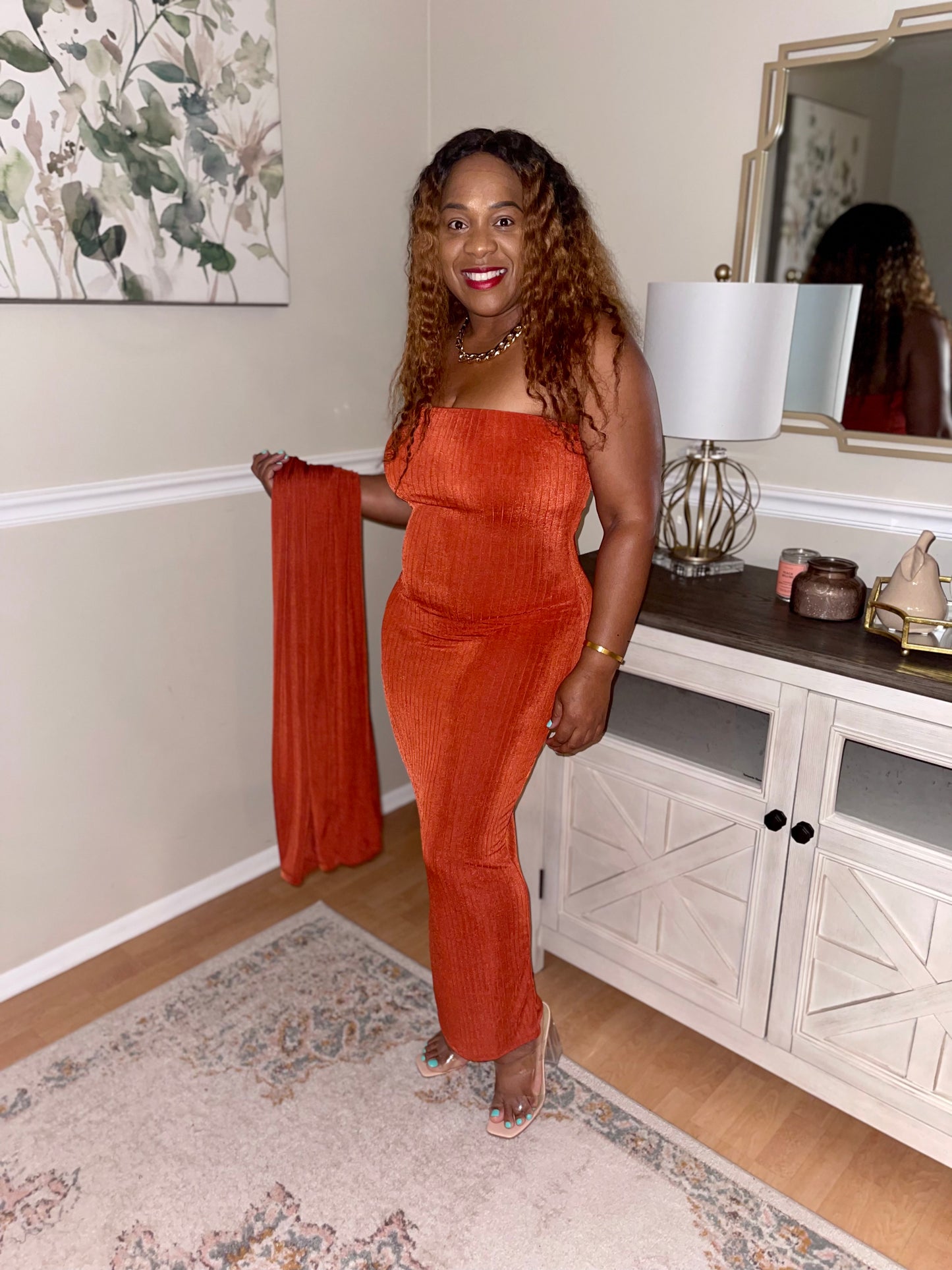 Bae Cardigan Dress Set