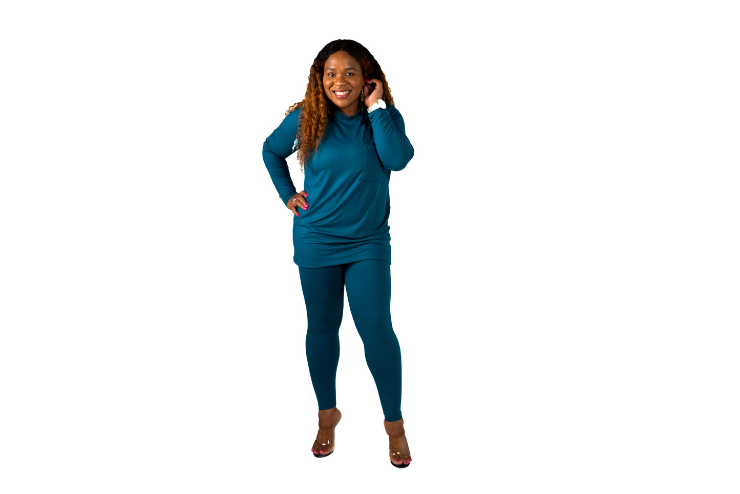 Monique Legging Set | Teal
