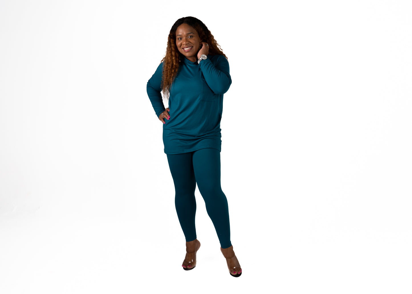Monique Legging Set | Teal