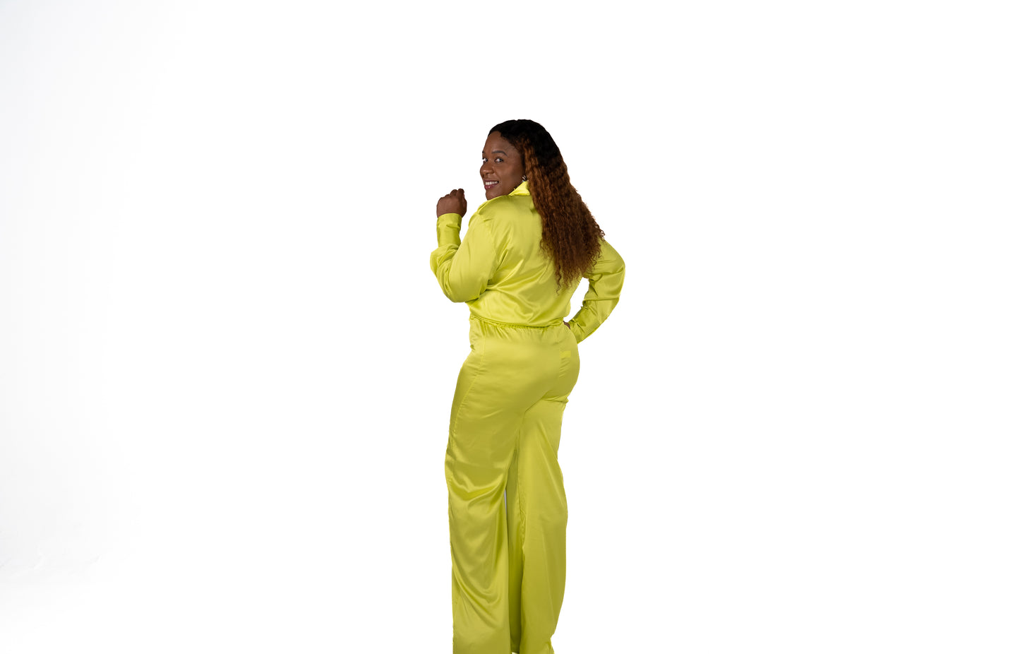 Fancy Like Me - Neon Green Pant Set