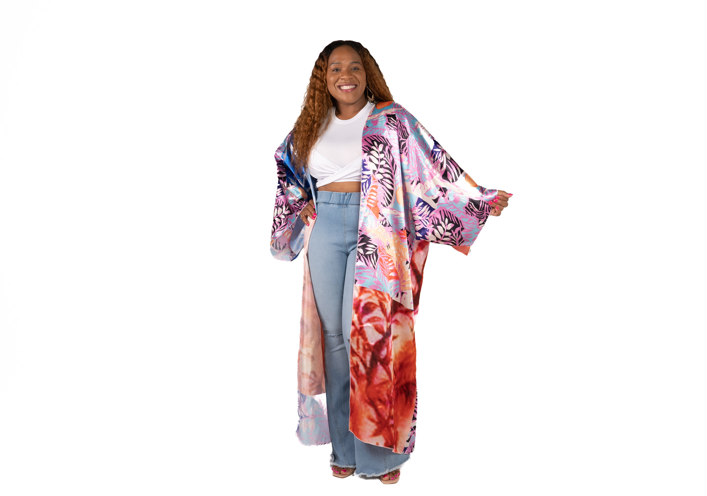 Ray of Colors Blue Kimono