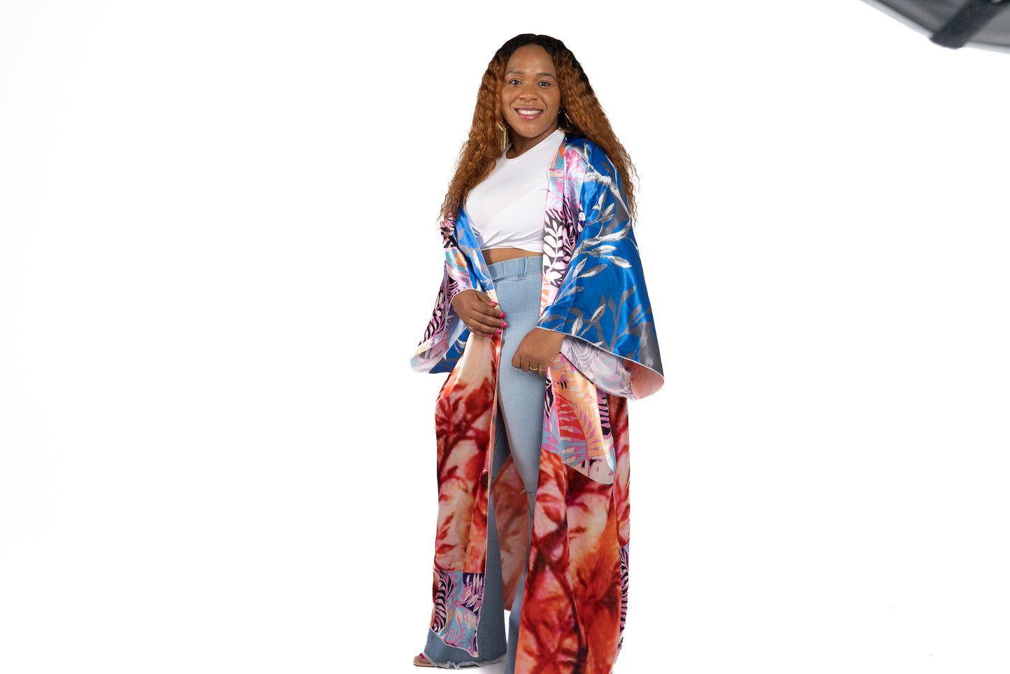 Ray of Colors Blue Kimono
