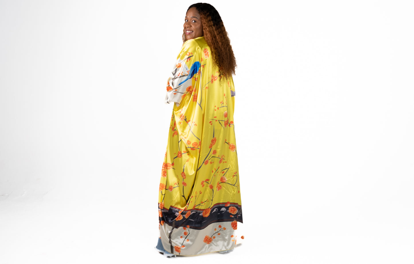 Ray of Colors Yellow Kimono