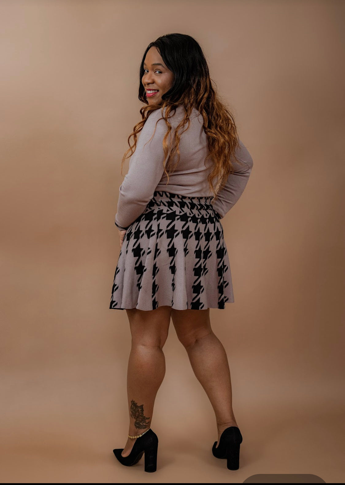 Edna Cozy Sweater Skirt Set