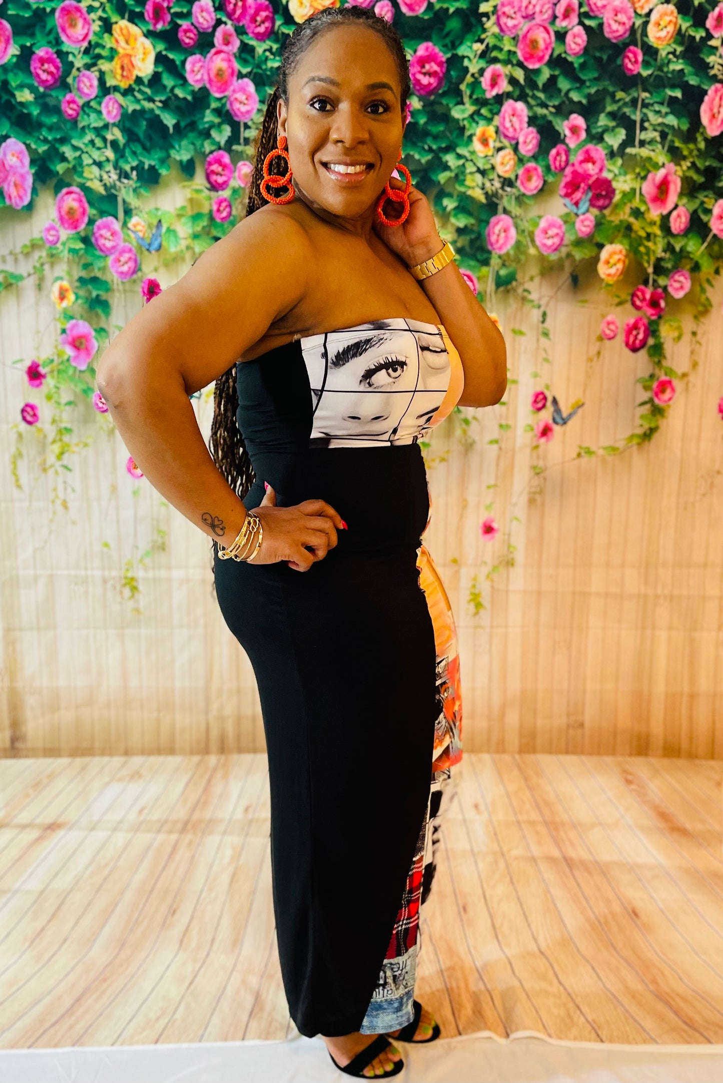Jo-Ann Printed Tube Dress