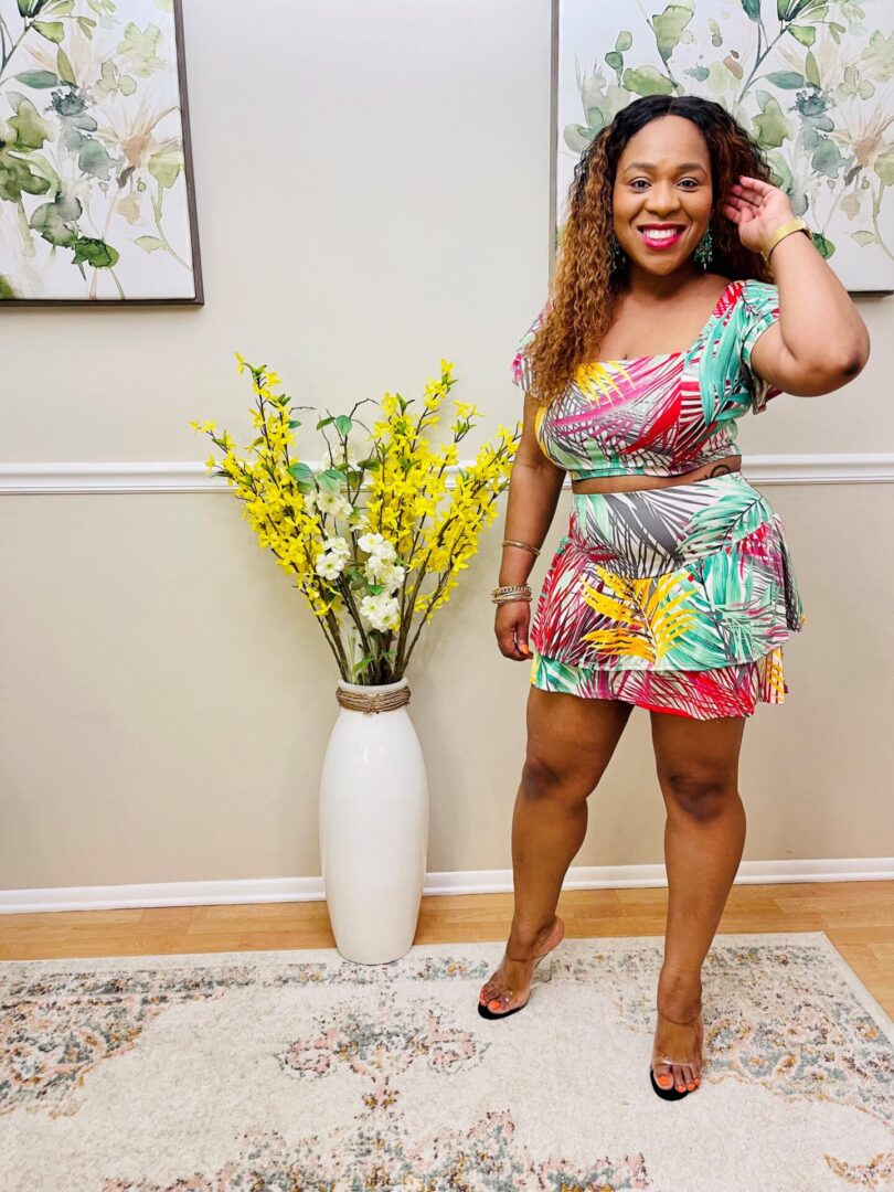 Maddy Crop Top and Skirt Set