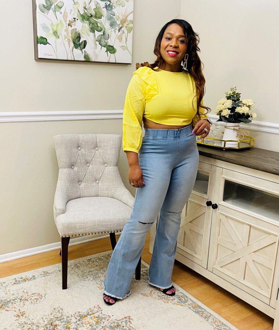 Rachelle Ruffled Crop Top