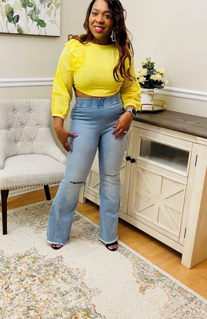 Rachelle Ruffled Crop Top