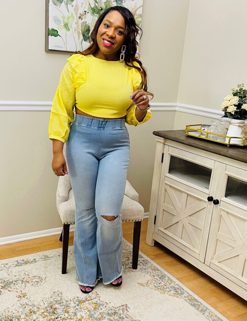 Rachelle Ruffled Crop Top