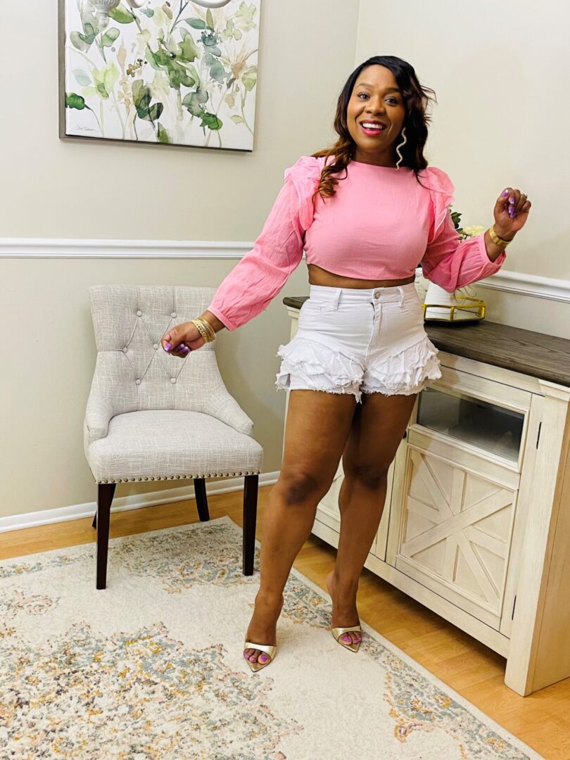 Rachelle Ruffled Crop Top