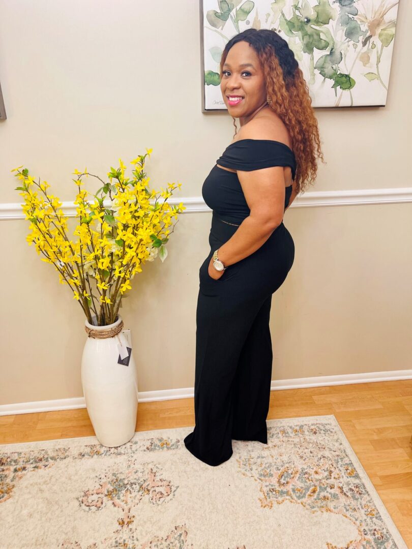 Rhegine Off Shoulder Crop Top Pant Set