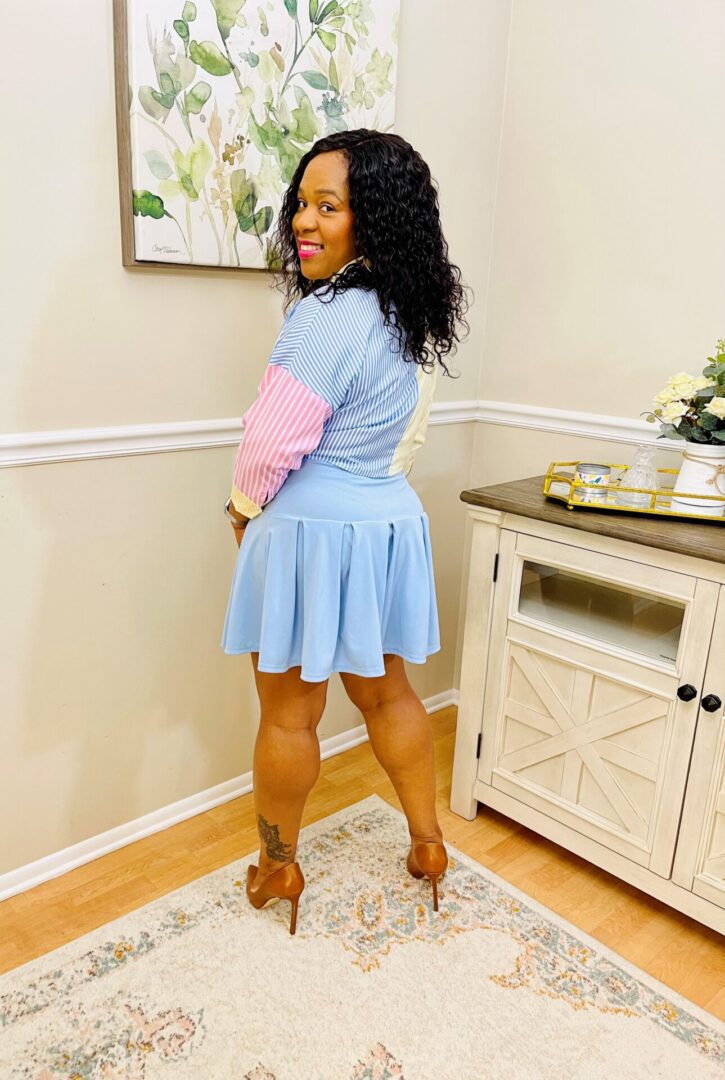 Shannon Colorblock Skirt Set