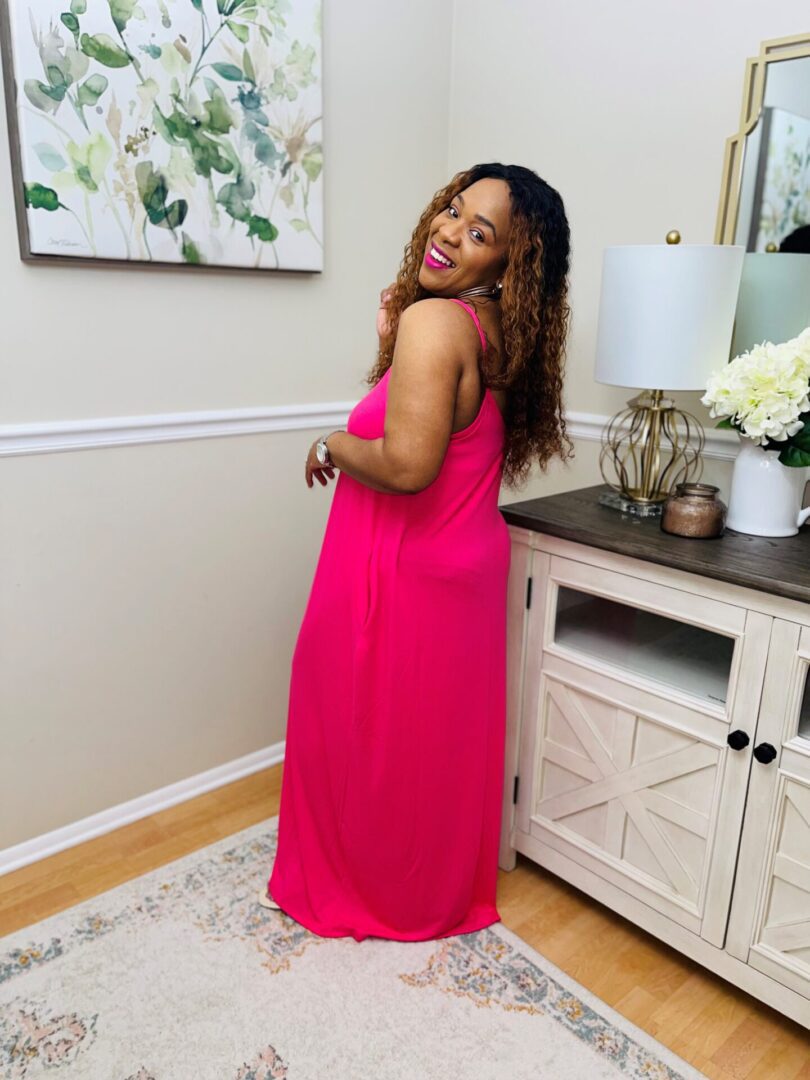 Nics V-Neck Cami Maxi Dress