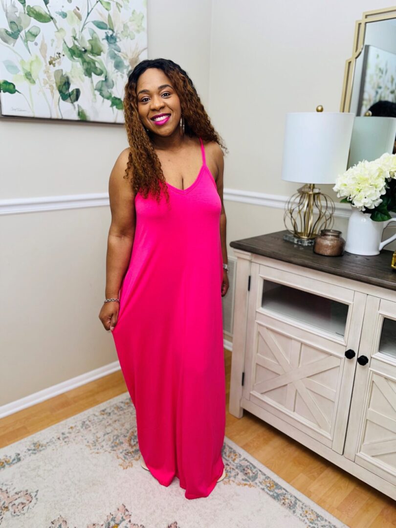 Nics V-Neck Cami Maxi Dress