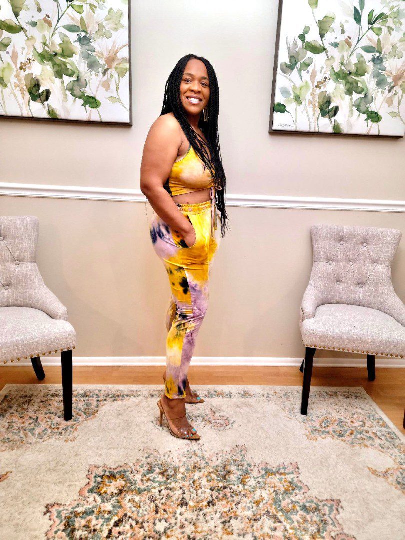 Halie Tye Dye Ruch Pant Set