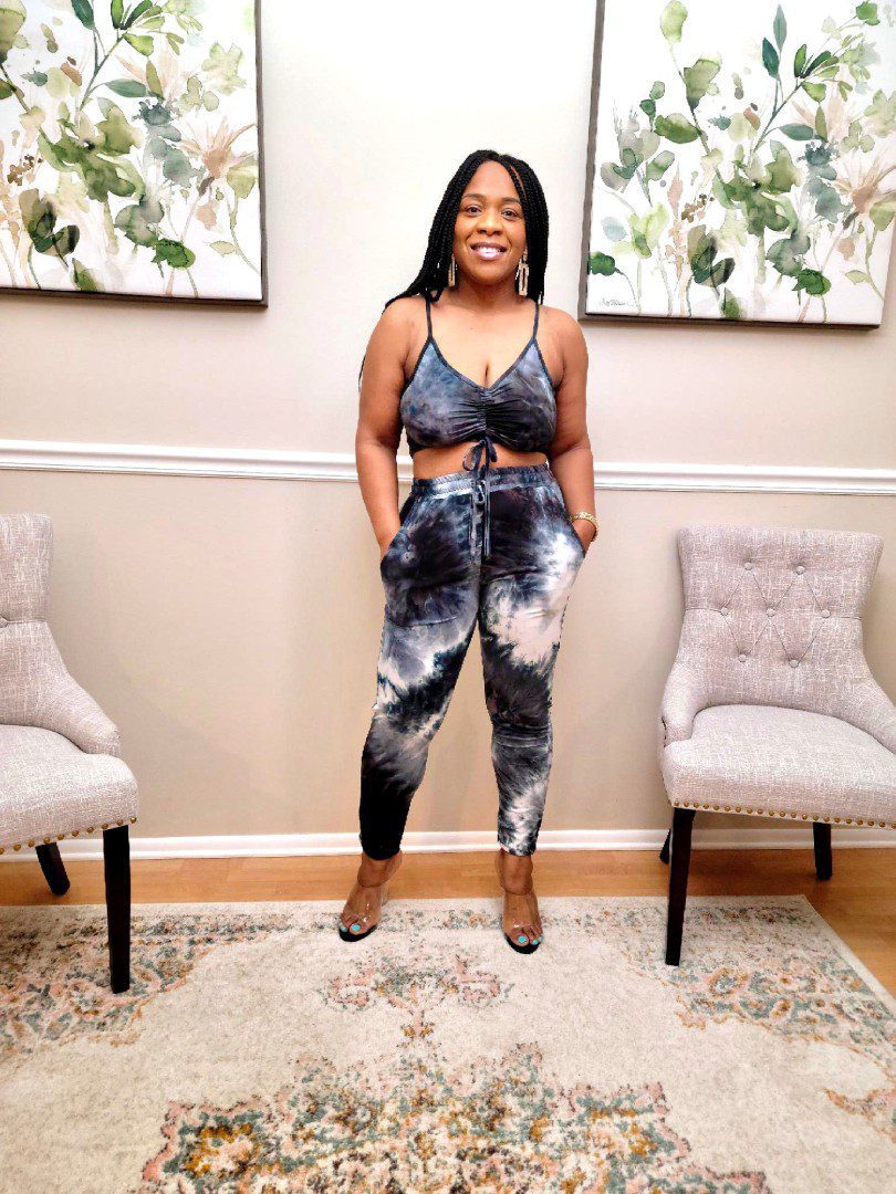 Halie Tye Dye Ruch Pant Set