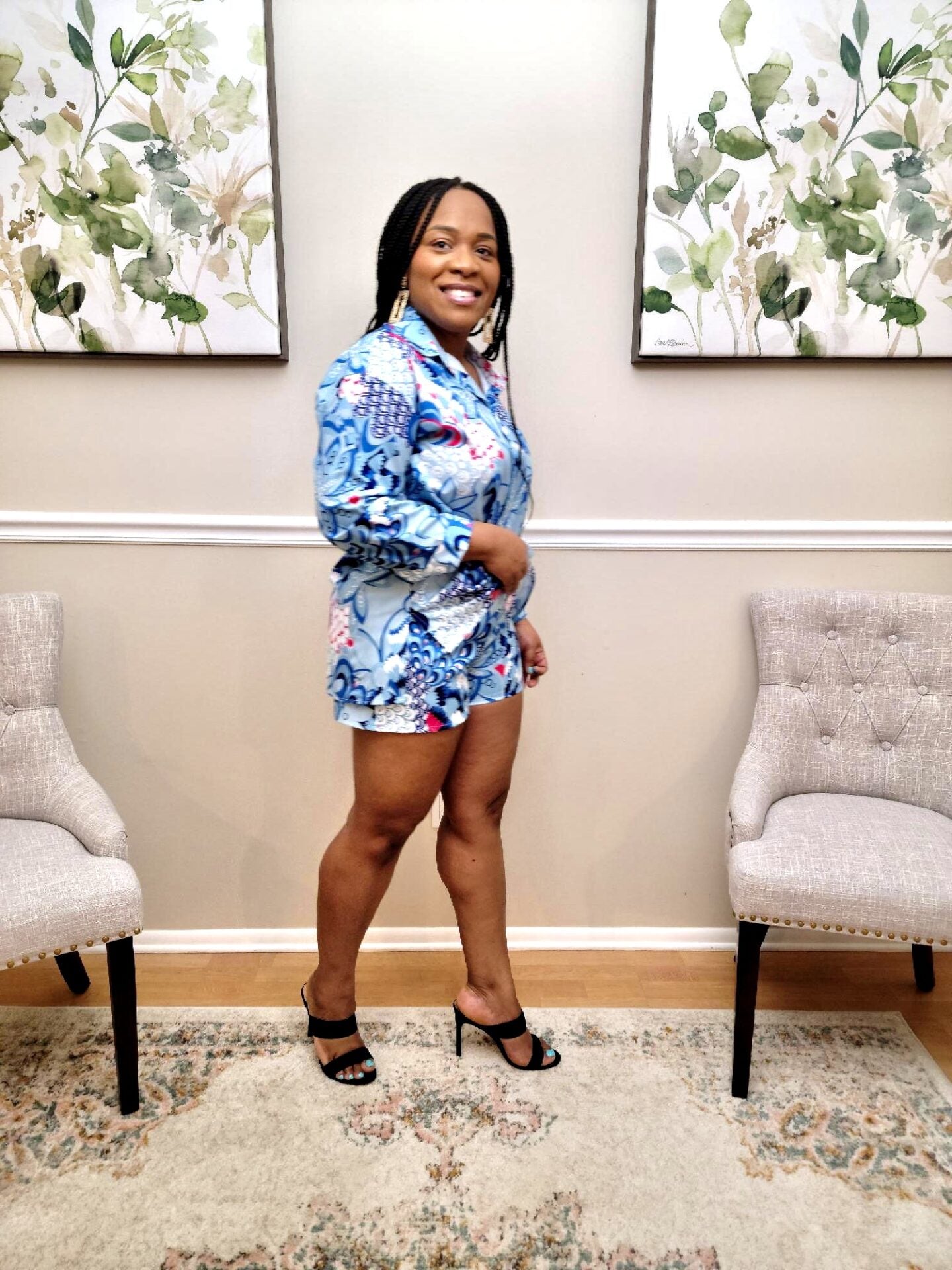 Hola Printed Shirt Three Piece Sets