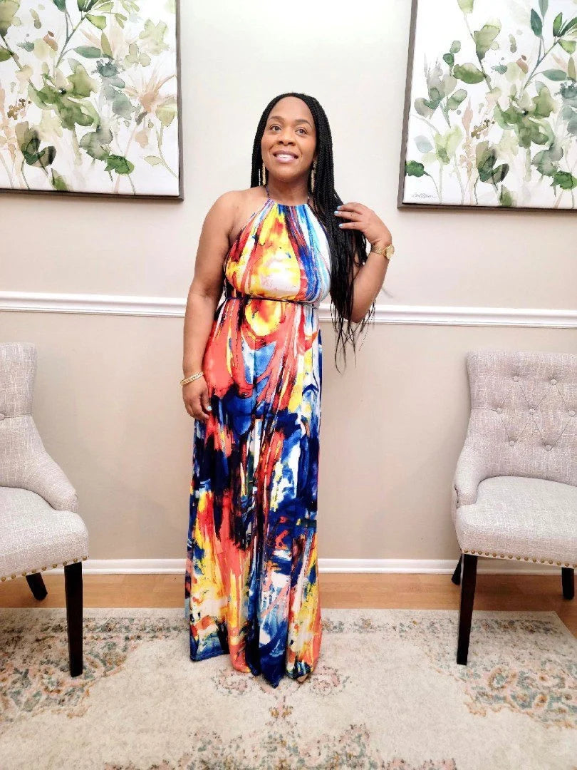 Calliope Halter Maxi Dress