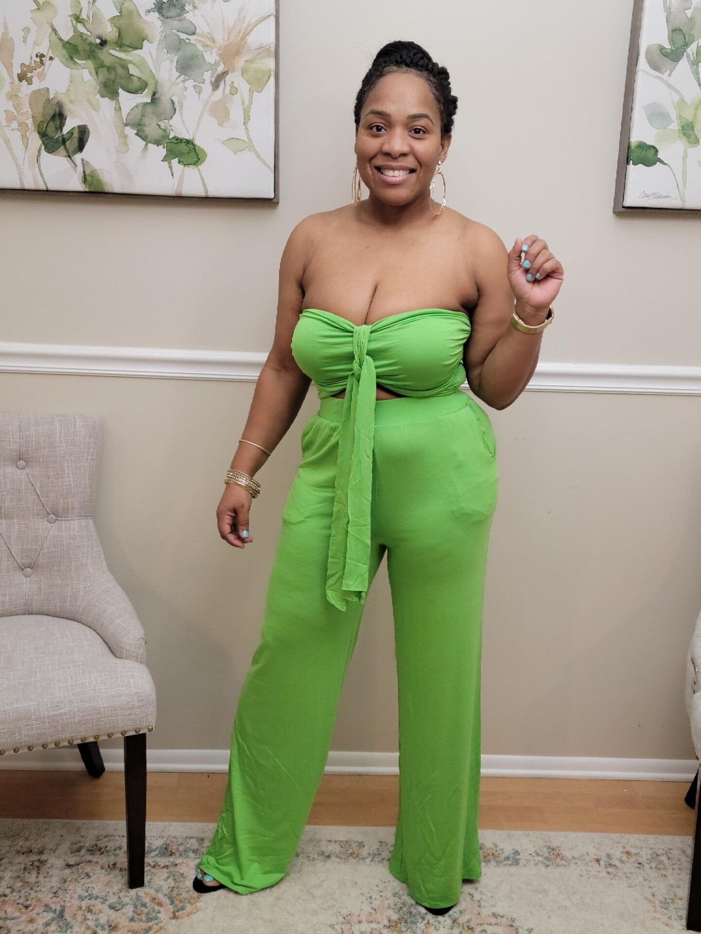 Mia Bra Top High Waisted Pant Set
