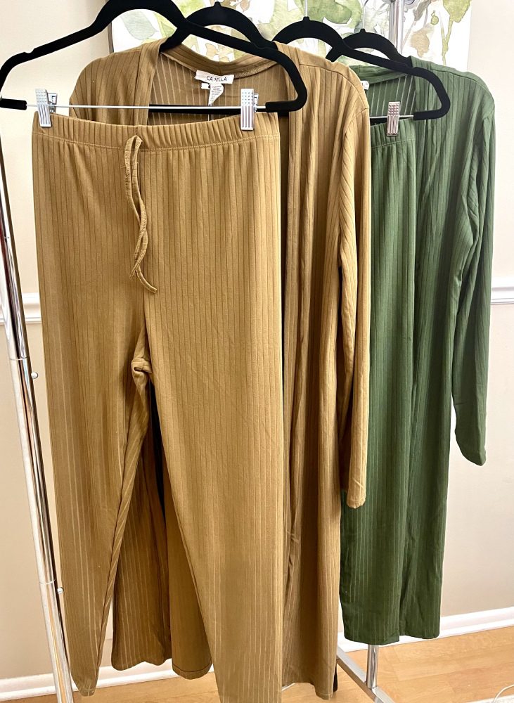 Naomi Ribbed Knit Cardigan & Pant Set