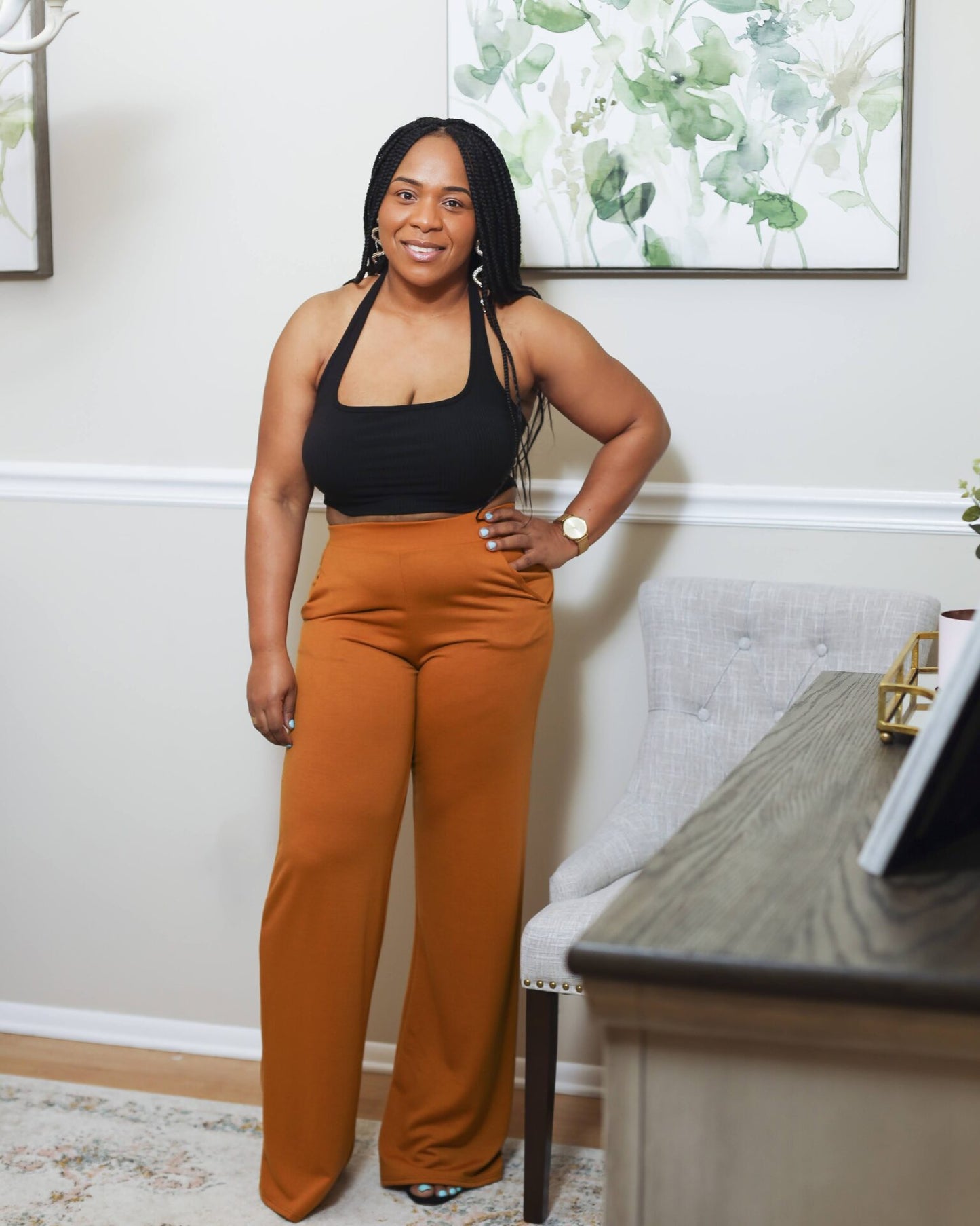 Phoebe Halter Neck Crop Top