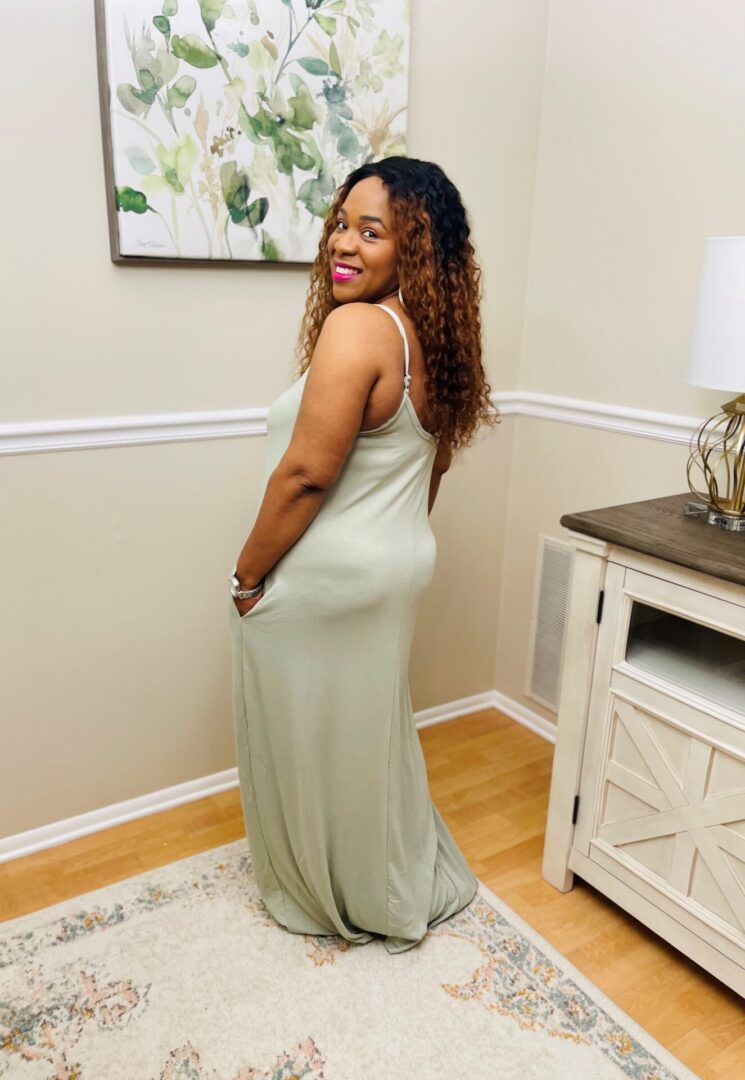 Nics V-Neck Cami Maxi Dress