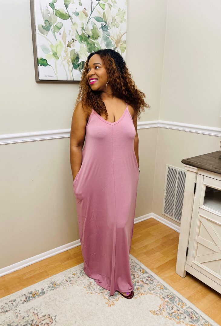 Nics V-Neck Cami Maxi Dress