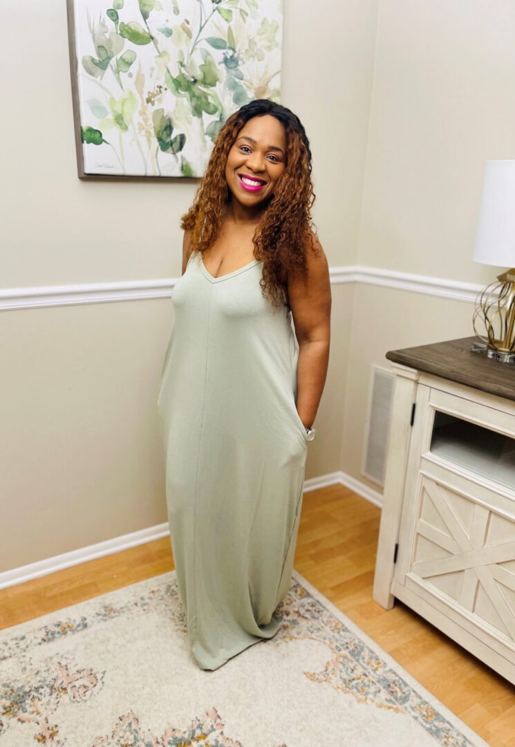 Nics V-Neck Cami Maxi Dress
