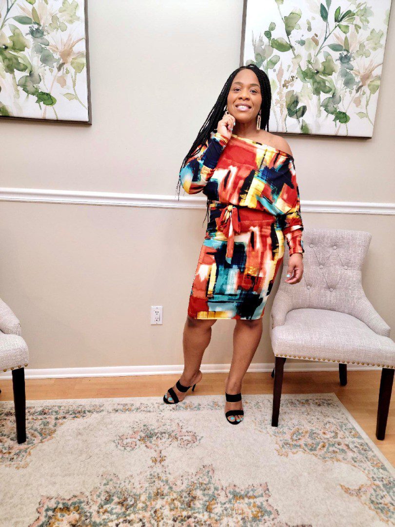 Sherms Off Shoulder Mini Dress