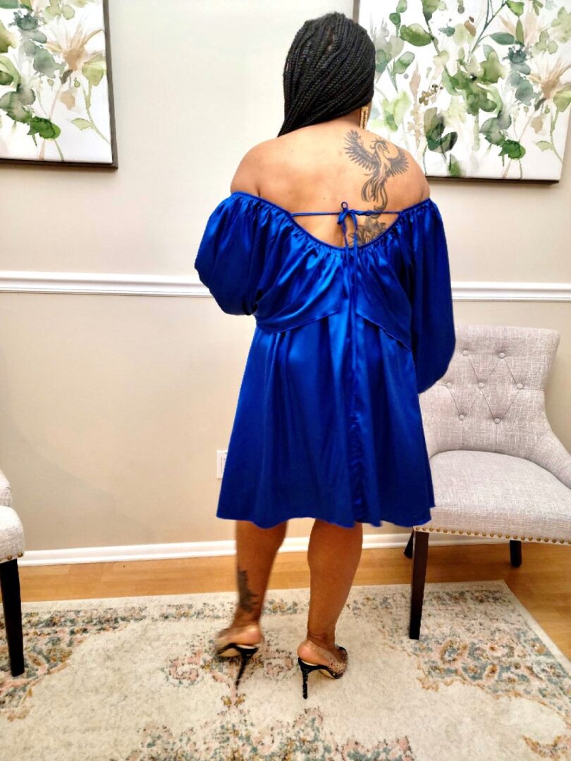 Venus Sexy Open Shoulder Loose Fit Dress