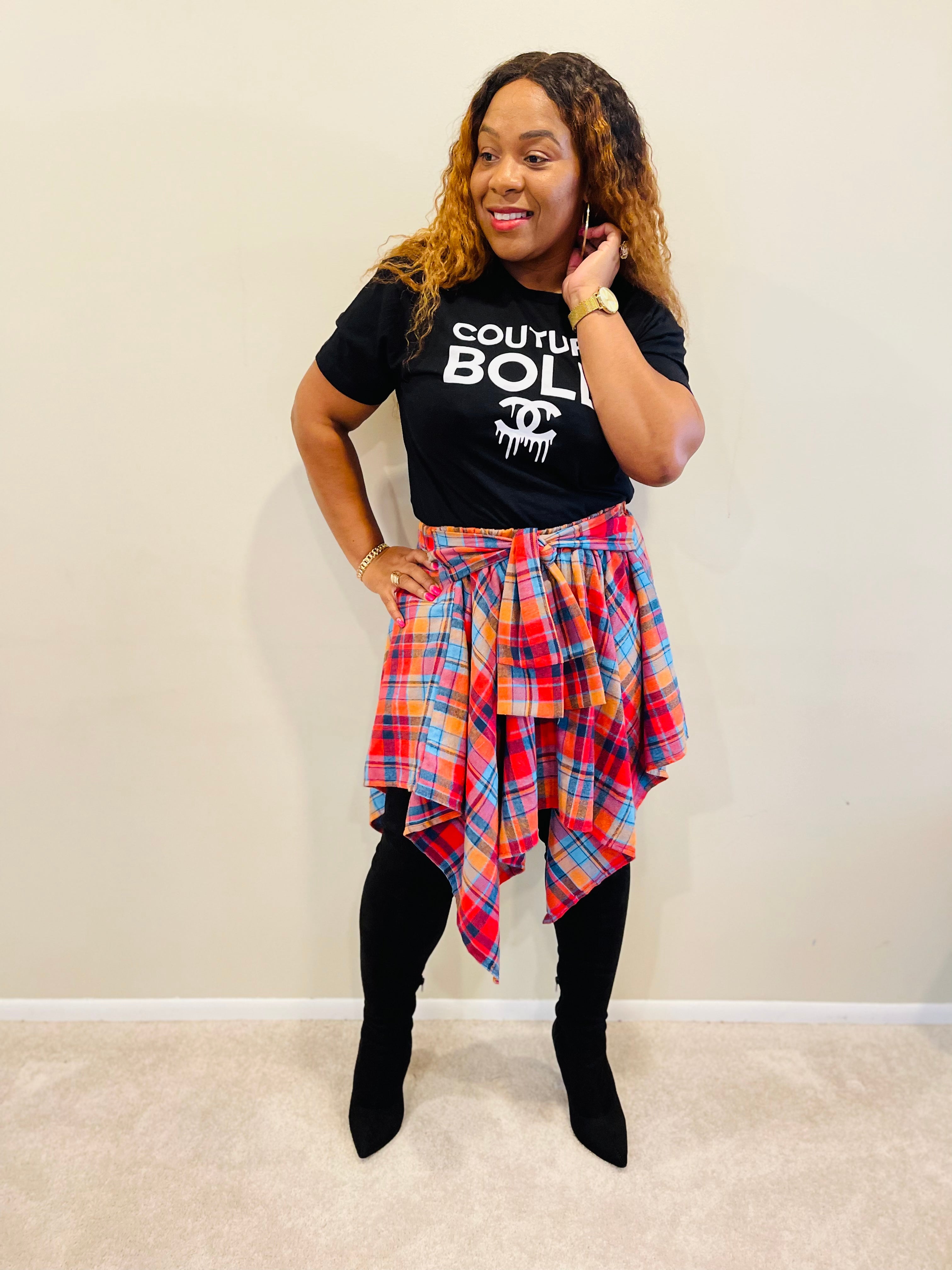 Plus size plaid skirt 5t sale