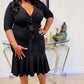 Astelle V Neck Ruffle Dress
