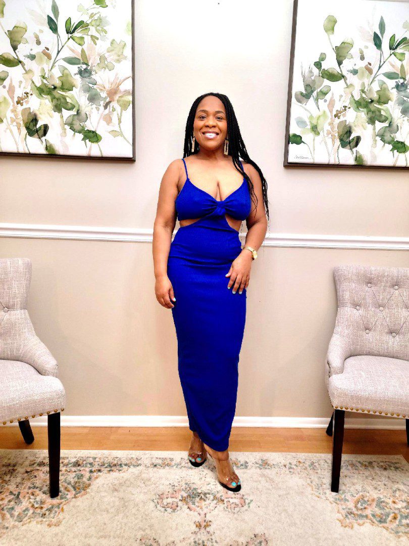 cut out bra dress This Pretty, Cut-Out Maxi Dress Is A Total Vibe